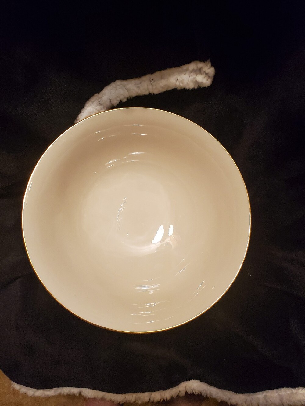 Vintage Lenox Fruits of Life 9" Vegetable Serving Bowl Embossed Fruit - Picture 2 of 5